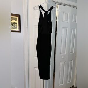 Express black midi dress